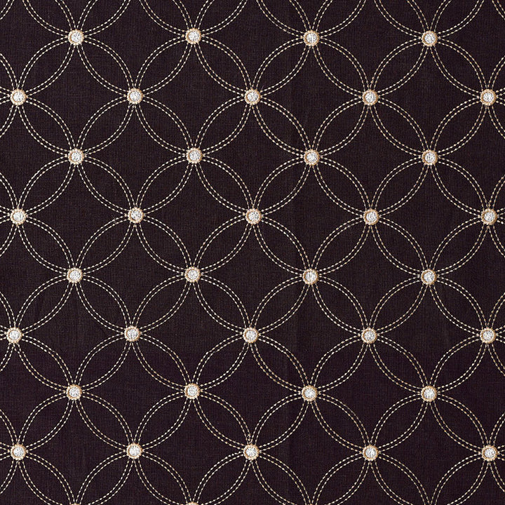 Nexus Embroidery Espresso 62251 by Schumacher Fabric MODERN WOVENS See Sample INDIA . </p><p>Repeat: Horizontal: 5 1/4" (13CM) and Vertical: 5 3/8" (14CM) 53" WIDE (135CM) - Fabric Carolina -