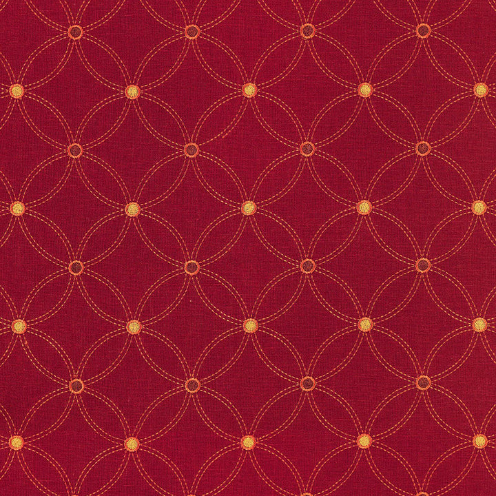 Nexus Embroidery Persimmon 62253 by Schumacher Designer Fabric MODERN WOVENS See Sample INDIA . </p><p>Repeat: Horizontal: 5 1/4" (13CM) and Vertical: 5 3/8" (14CM) 53" WIDE (135CM) - Swanky Fabrics -