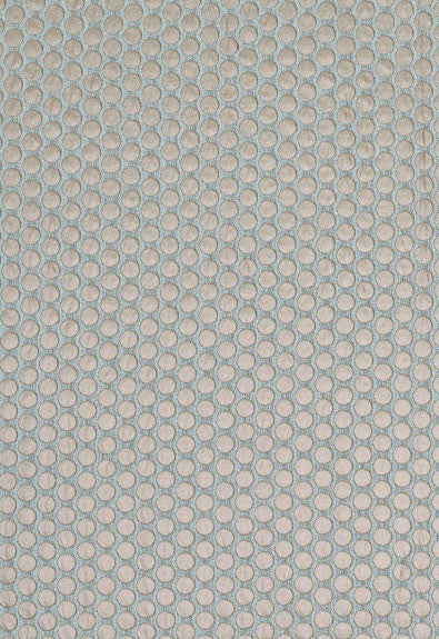 Sprinkle Aqua 62273 by Schumacher Designer Fabric Modern-Glamour 57% Cotton, 43% Silk - Horizontal: 5/8- and Vertical: 5/8- 54 - Swanky Fabrics -