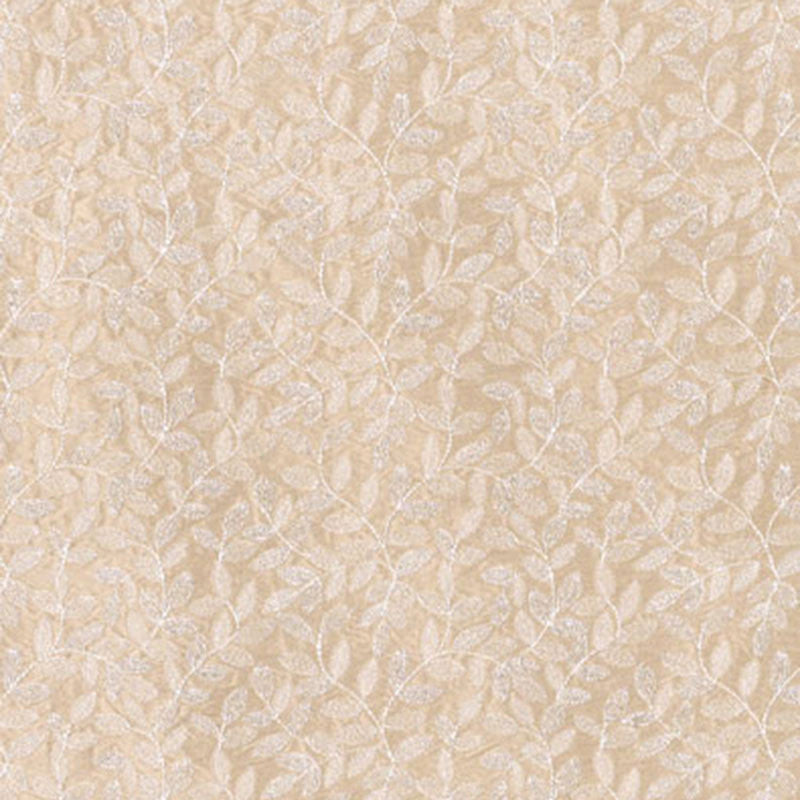 Manor Leaf Embroidery Fawn 62362 by Schumacher Designer Fabric CHROMA See Sample INDIA NOT APPLICABLE </p><p>Repeat: Horizontal: 6 1/8" (16CM) and Vertical: 3" (8CM) 52 5/8" WIDE (134CM) - Swanky Fabrics -