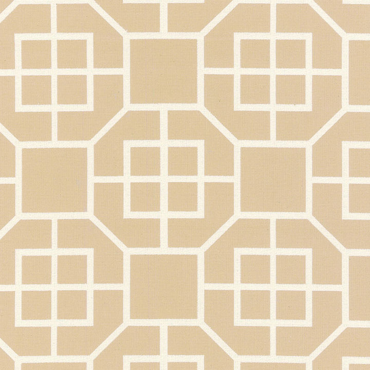 Glacier Fret Sand 62401 by Schumacher Fabric BY NATURE See Sample CHILE HEAVY DUTY </p><p>Repeat: Horizontal: 3 1/4" (8CM) and Vertical: 6 1/2" (17CM) 54" WIDE (137CM) - Fabric Carolina -