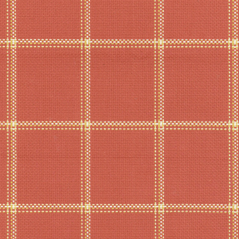 Woodland Plaid Brick 62411 by Schumacher Designer Fabric BY NATURE See Sample CHILE HEAVY DUTY </p><p>Repeat: Horizontal: 3 3/8" (9CM) and Vertical: 3 5/8" (9CM) 54" WIDE (137CM) - Swanky Fabrics -