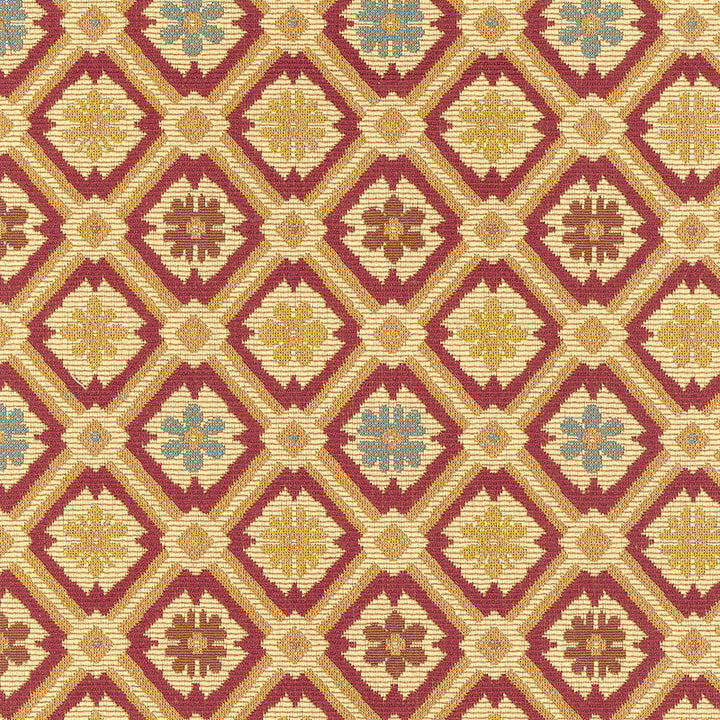 Savonnerie Tapestry Garnet 62491 by Schumacher Fabric Schumacher Fabric Savonnerie Tapestry Garnet 62491Fabric COTTON 94% FRANCE </p><p>Repeat: H: HORZ. 5 7/8" (15CM) , V: VERT. 6 1/4" (16CM) 59 - Fabric Carolina -