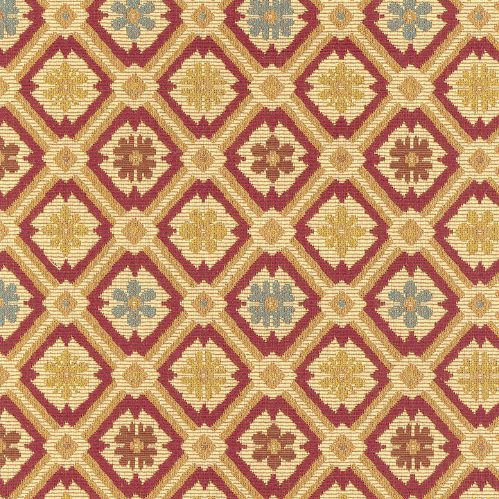 Savonnerie Tapestry Garnet 62491 by Schumacher Fabric CHROMA See Sample FRANCE HEAVY DUTY </p><p>Repeat: Horizontal: 5 7/8" (15CM) and Vertical: 6 1/4" (16CM) 59" WIDE (150CM) - Fabric Carolina -