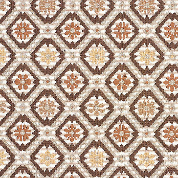 Savonnerie Tapestry Brown 62494 by Schumacher Fabric Schumacher Fabric Savonnerie Tapestry Brown 62494Fabric COTTON 94% FRANCE </p><p>Repeat: H: HORZ. 5 7/8" (15CM), V: VERT. 6 1/4" (16CM) 59 - Fabric Carolina -