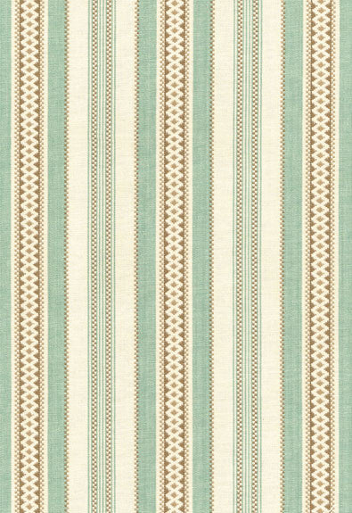 Wiltshire Stripe Aqua 62500 by Schumacher Fabric Chroma 100% Cotton Wyzenbeek 6,000 Horizontal: 4.5 and Vertical: - 55 - Fabric Carolina -