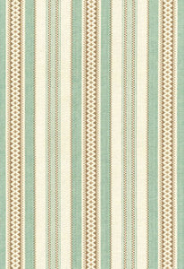 Wiltshire Stripe Aqua 62500 by Schumacher Fabric