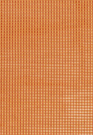 Trianon Velvet Check Terracotta 62590 by Schumacher Fabric Chroma 50% Cotton, 50% Viscose Martindale 10,000 Horizontal: 3/8- and Vertical: 3/8- 53.5 - Fabric Carolina -