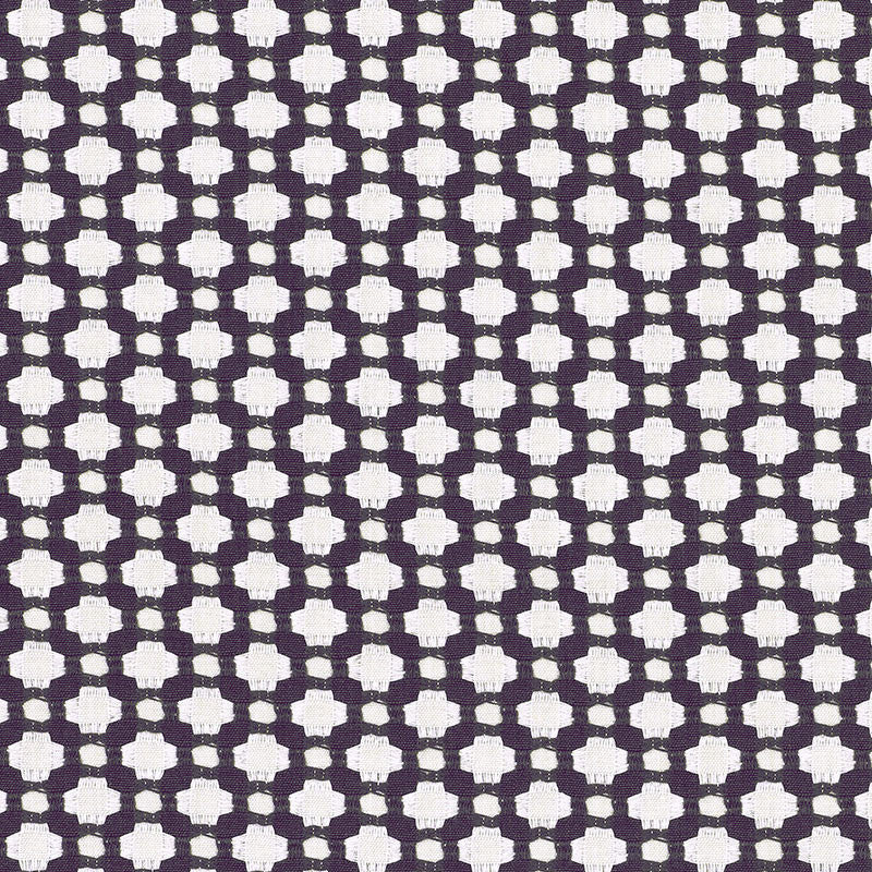 Betwixt Charcoal/Ecru 62610 by Schumacher Designer Fabric ESSENTIALS: SMALL-SCALE UPHOLSTERY I See Sample INDIA MEDIUM DUTY </p><p>Repeat: Horizontal: 1 5/8" (4CM) and Vertical: 1 3/8" (3CM) 54" WIDE (137CM) - Swanky Fabrics -