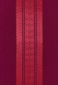 Saree Stripe Mulberry 62663 by Schumacher Fabric