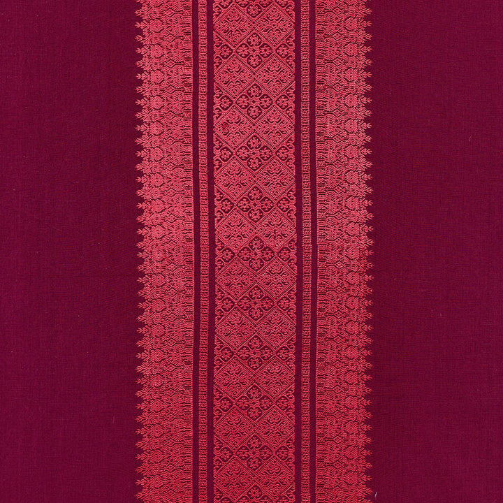 Saree Stripe Mulberry 62663 by Schumacher Fabric COUTURE COLLECTION COTTON 49% LINEN 37% INDIA MARTINDALE 11,000 </p><p>Repeat: Horizontal: 26 1/2" (67CM) and Vertical: 2" (5CM) 59.5 - Fabric Carolina -