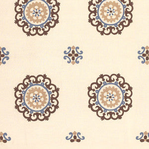 Konya Suzani Mocha / Dusk 62671 by Schumacher Fabric
