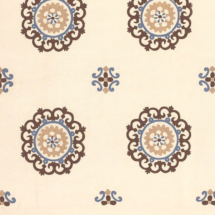 Konya Suzani Mocha / Dusk 62671 by Schumacher Fabric CLASSIC WOVENS See Sample INDIA . </p><p>Repeat: Horizontal: 26 3/4" (68CM) and Vertical: 23" (58CM) 53 1/2" WIDE (136CM) - Fabric Carolina -
