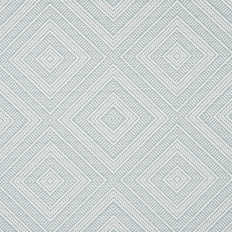 Tortola Indoor/Outdoor Aqua 62846 by Schumacher Fabric Schumacher Fabric Tortola Indoor/Outdoor Aqua 62846Fabric ACRYLIC 100% FRANCE </p><p>Repeat: H: HORZ. 14 1/2" (37CM), V: VERT. 13" (33CM) 56.4 - Fabric Carolina -