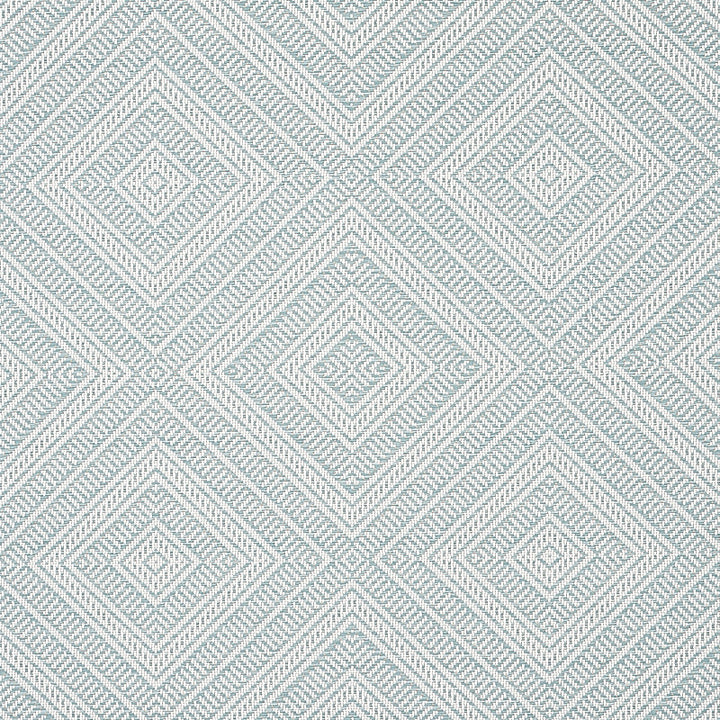 Tortola Indoor/Outdoor Aqua 62846 by Schumacher Fabric Schumacher Fabric Tortola Indoor/Outdoor Aqua 62846Fabric ACRYLIC 100% FRANCE </p><p>Repeat: H: HORZ. 14 1/2" (37CM), V: VERT. 13" (33CM) 56.4 - Fabric Carolina -