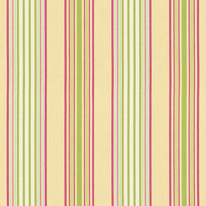 Saratoga Cotton Stripe Maize / Pear / Raspberry 62960 by Schumacher Fabric COUNTRY HOUSE COTTONS See Sample INDIA . </p><p>Repeat: Horizontal: 9 1/4" (23CM) and Vertical: - 54" WIDE (137CM) - Fabric Carolina -