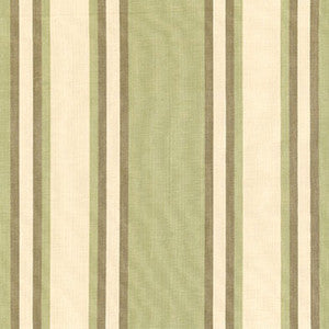 Seneca Cotton Stripe Green Tea/Mocha 62983 by Schumacher Fabric