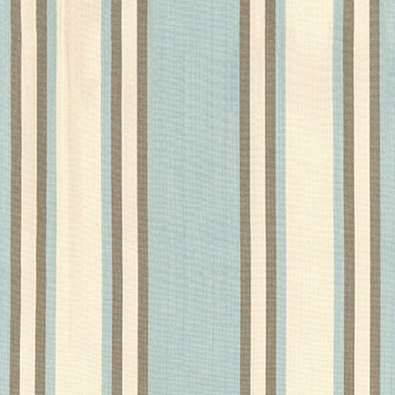 Seneca Cotton Stripe Aqua/Mocha 62984 by Schumacher Fabric COUNTRY HOUSE COTTONS See Sample INDIA . </p><p>Repeat: Horizontal: 6 3/4" (17CM) and Vertical: - 54" WIDE (137CM) - Fabric Carolina -