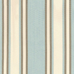 Seneca Cotton Stripe Aqua/Mocha 62984 by Schumacher Fabric