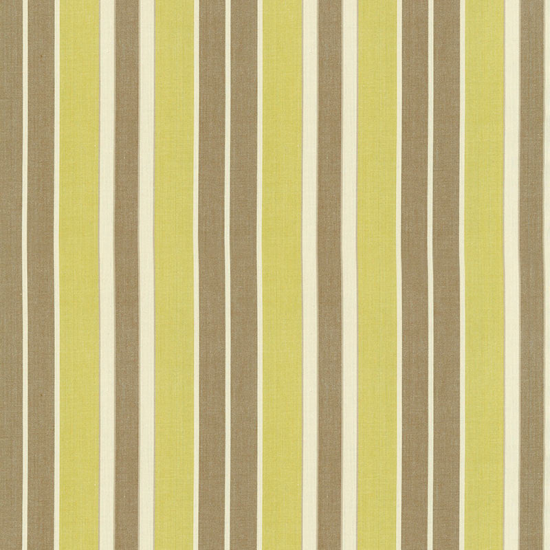 Beacon Cotton Stripe Pear/Flax/Ivory 62990 by Schumacher Designer Fabric COUNTRY HOUSE COTTONS See Sample INDIA . </p><p>Repeat: Horizontal: 6 3/4" (17CM) and Vertical: - 54" WIDE (137CM) - Swanky Fabrics -
