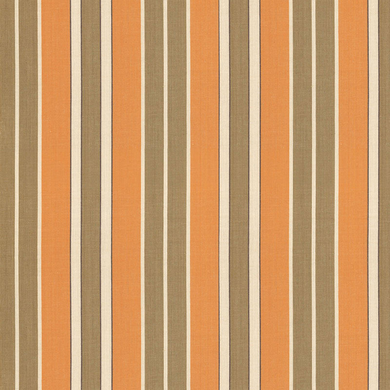 Beacon Cotton Stripe Pumpkin/Mocha/Java 62995 by Schumacher Designer Fabric COUNTRY HOUSE COTTONS COTTON 100% INDIA MARTINDALE 8,000 </p><p>Repeat: Horizontal: 6 3/4" (17CM) and Vertical: 54 - Swanky Fabrics -