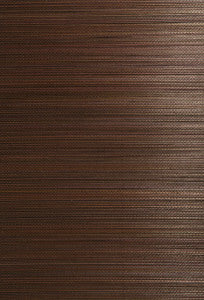 Xin Qian Dark Brown Grasscloth Wallpaper by Kenneth James