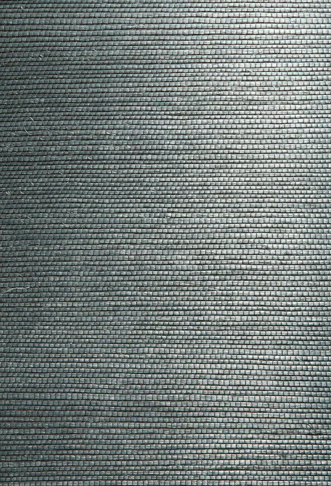 Kumiko Green Grasscloth Wallpaper by Kenneth James Shangri La Covers about 72 square feet 36-in by 24-ft long roll Unpasted 0 - Fabric Carolina -