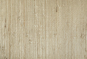 Bing Qing Beige Grasscloth Wallpaper by Kenneth James
