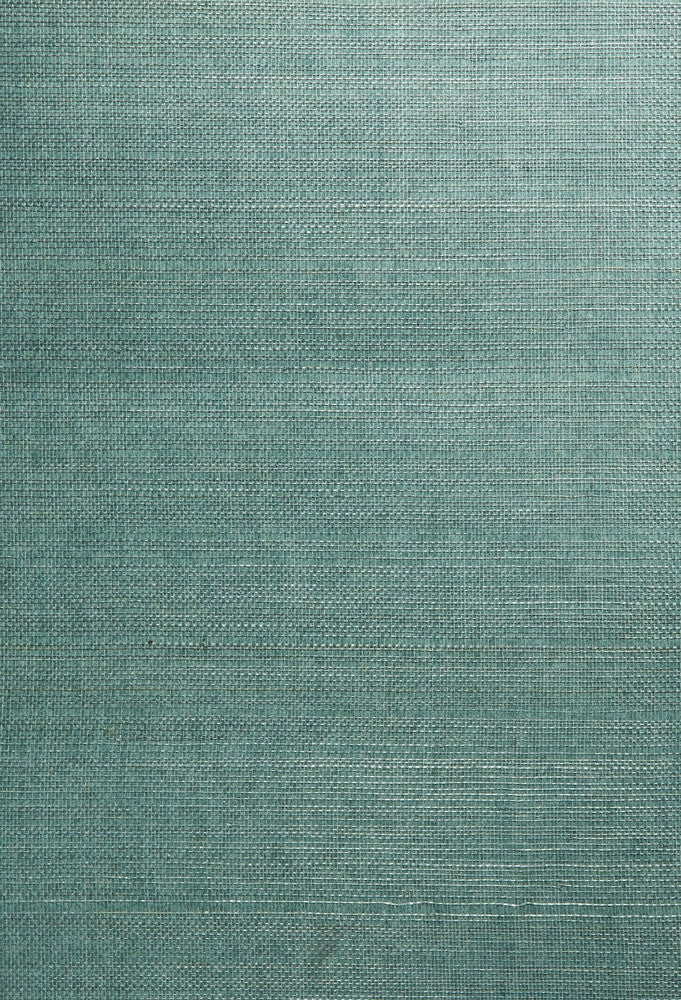Kimiyo Aqua Grasscloth Wallpaper by Kenneth James Shangri La Covers about 72 square feet 36-in by 24-ft long roll Unpasted 0 - Fabric Carolina -