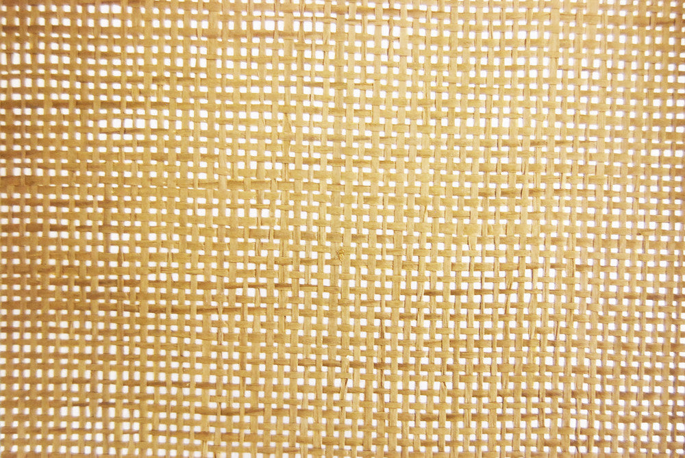 Lei Gold Grasscloth Wallpaper by Kenneth James Shangri La Covers about 72 square feet 36-in by 24-ft long roll Unpasted 0 - Fabric Carolina -