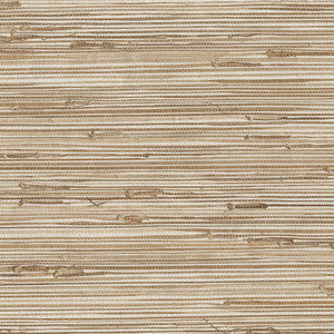 Ting Taupe Grasscloth Wallpaper by Kenneth James