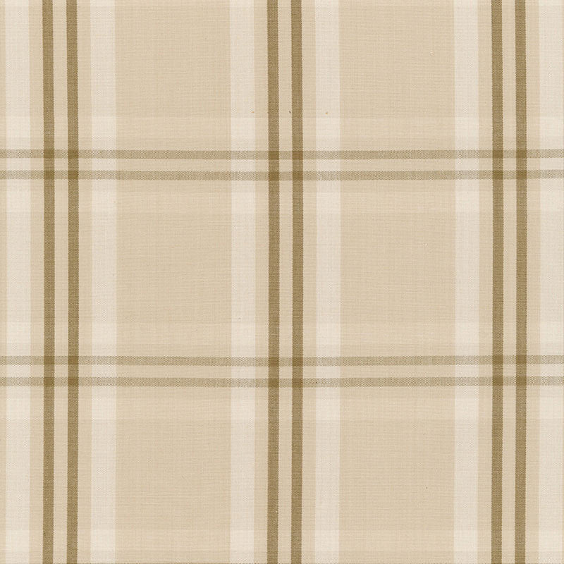 Wilton Cotton Plaid Beige/Mocha 63011 by Schumacher Fabric COUNTRY HOUSE COTTONS See Sample INDIA . </p><p>Repeat: Horizontal: 4 1/2" (11CM) and Vertical: 4 1/4" (11CM) 54" WIDE (137CM) - Fabric Carolina -