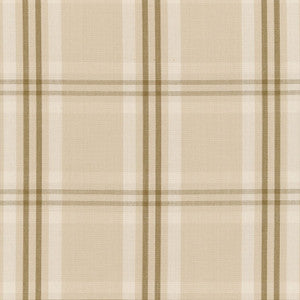 Wilton Cotton Plaid Beige/Mocha 63011 by Schumacher Fabric