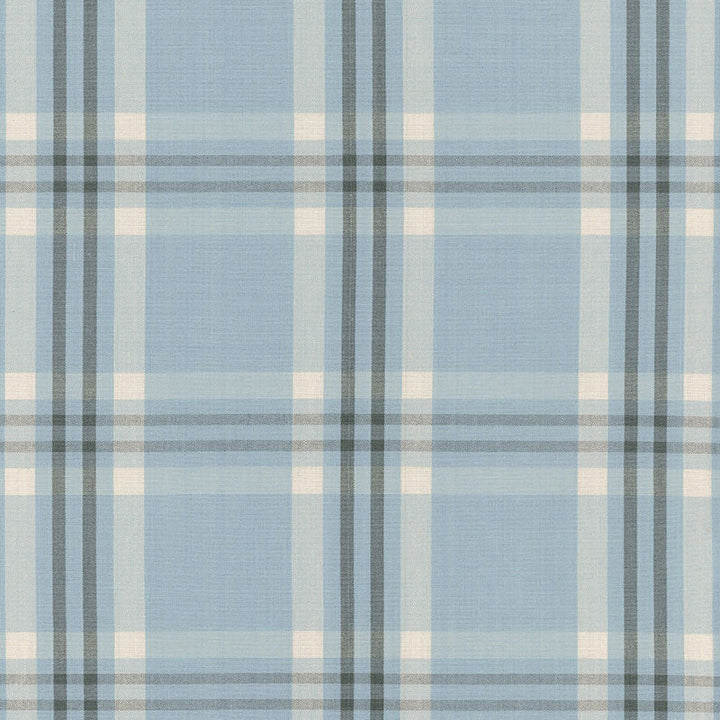Wilton Cotton Plaid Chambray/Indigo 63015 by Schumacher Designer Fabric COUNTRY HOUSE COTTONS See Sample INDIA . </p><p>Repeat: Horizontal: 4 1/2" (11CM) and Vertical: 4 1/4" (11CM) 54" WIDE (137CM) - Swanky Fabrics -