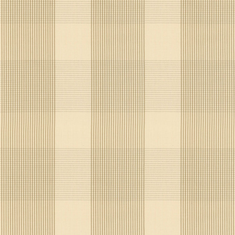 Avon Gingham Plaid Flax/Ivory 63021 by Schumacher Fabric COUNTRY HOUSE COTTONS See Sample INDIA . </p><p>Repeat: Horizontal: 6 3/4" (17CM) and Vertical: 6 3/4" (17CM) 54" WIDE (137CM) - Fabric Carolina -