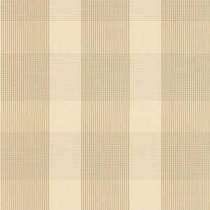 Avon Gingham Plaid Flax/Ivory 63021 by Schumacher Fabric
