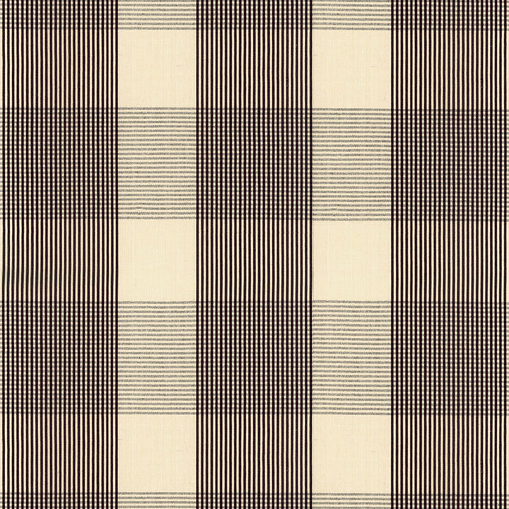 Avon Gingham Plaid Black/Ivory 63025 by Schumacher Fabric COUNTRY HOUSE COTTONS See Sample INDIA . </p><p>Repeat: Horizontal: 6 3/4" (17CM) and Vertical: 6 3/4" (17CM) 54" WIDE (137CM) - Fabric Carolina -
