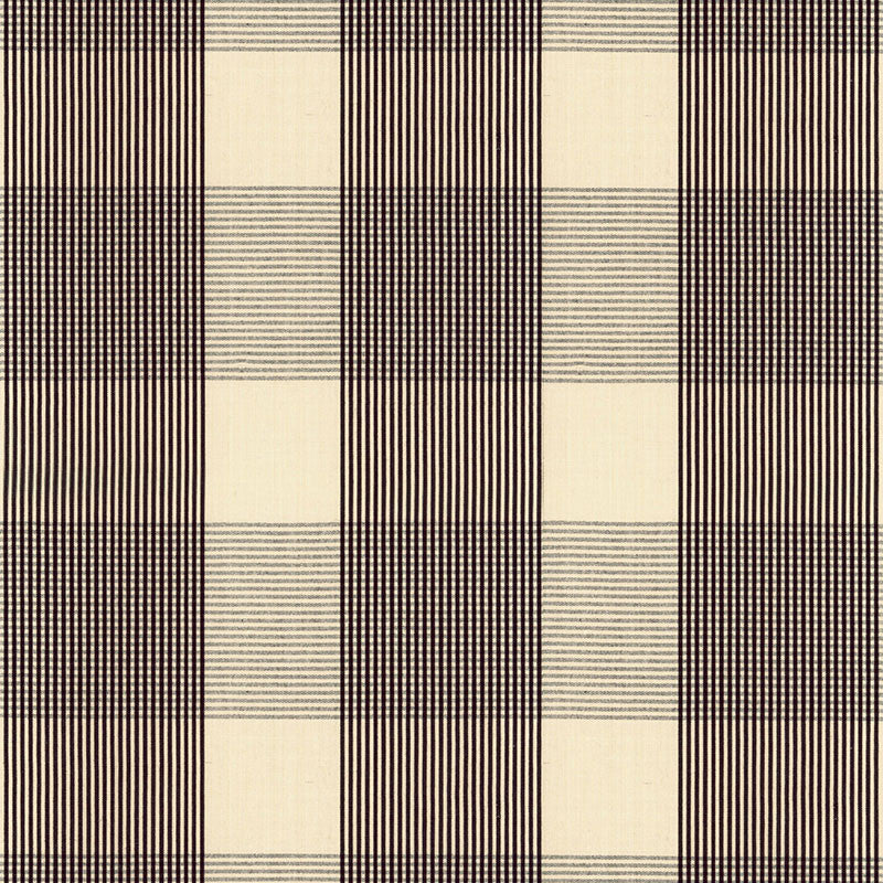 Avon Gingham Plaid Black/Ivory 63025 by Schumacher Designer Fabric COUNTRY HOUSE COTTONS See Sample INDIA . </p><p>Repeat: Horizontal: 6 3/4" (17CM) and Vertical: 6 3/4" (17CM) 54" WIDE (137CM) - Swanky Fabrics -