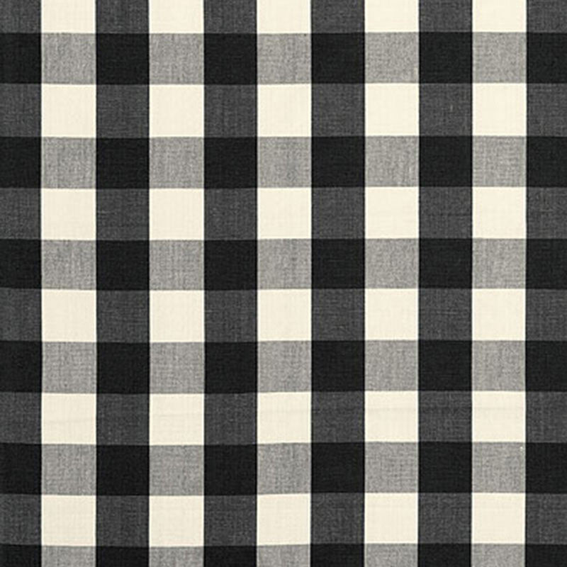 Camden Cotton Check Ebony 63042 by Schumacher Fabric COUNTRY HOUSE COTTONS See Sample INDIA LIGHT DUTY </p><p>Repeat: Horizontal: 3" (8CM) and Vertical: 3" (8CM) 54" WIDE (137CM) - Fabric Carolina -