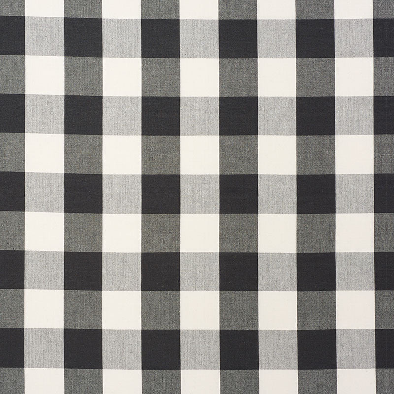 Camden Cotton Check Black 63044 by Schumacher Fabric REVISIT OF POPULAR PATTERNS COTTON 100% INDIA MARTINDALE 7,500 </p><p>Repeat: Horizontal: 3" (8CM) and Vertical: 3" (8CM) 54 - Fabric Carolina -