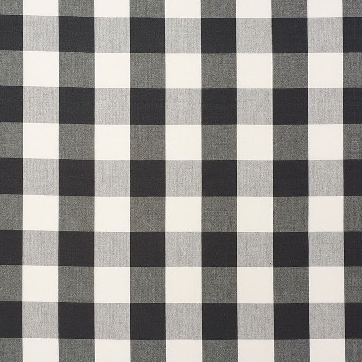 Camden Cotton Check Black 63044 by Schumacher Fabric REVISIT OF POPULAR PATTERNS See Sample INDIA LIGHT </p><p>Repeat: Horizontal: 3" (8CM) and Vertical: 3" (8CM) 54" WIDE (137CM) - Fabric Carolina -