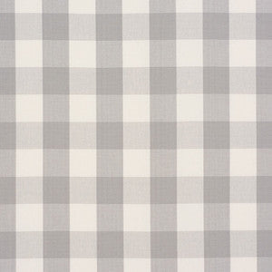 Camden Cotton Check Grey 63047 by Schumacher Fabric