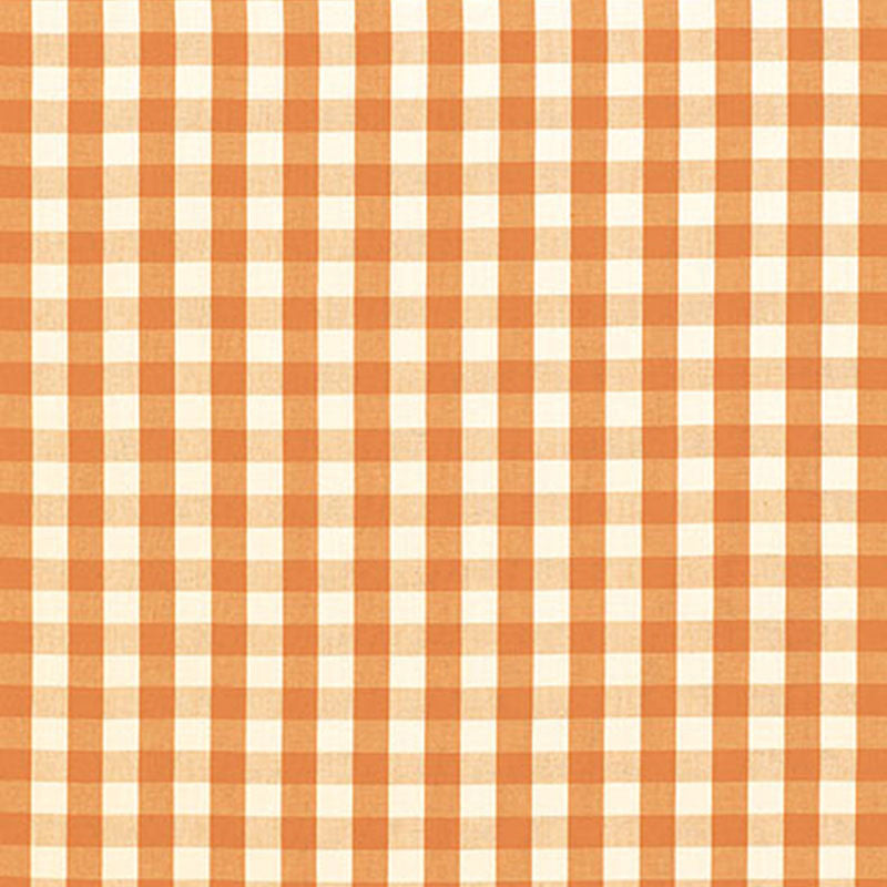 Elton Cotton Check Pumpkin 63053 by Schumacher Fabric COUNTRY HOUSE COTTONS See Sample INDIA LIGHT DUTY </p><p>Repeat: Horizontal: 1 1/4" (3CM) and Vertical: 1 1/4" (3CM) 54" WIDE (137CM) - Fabric Carolina -