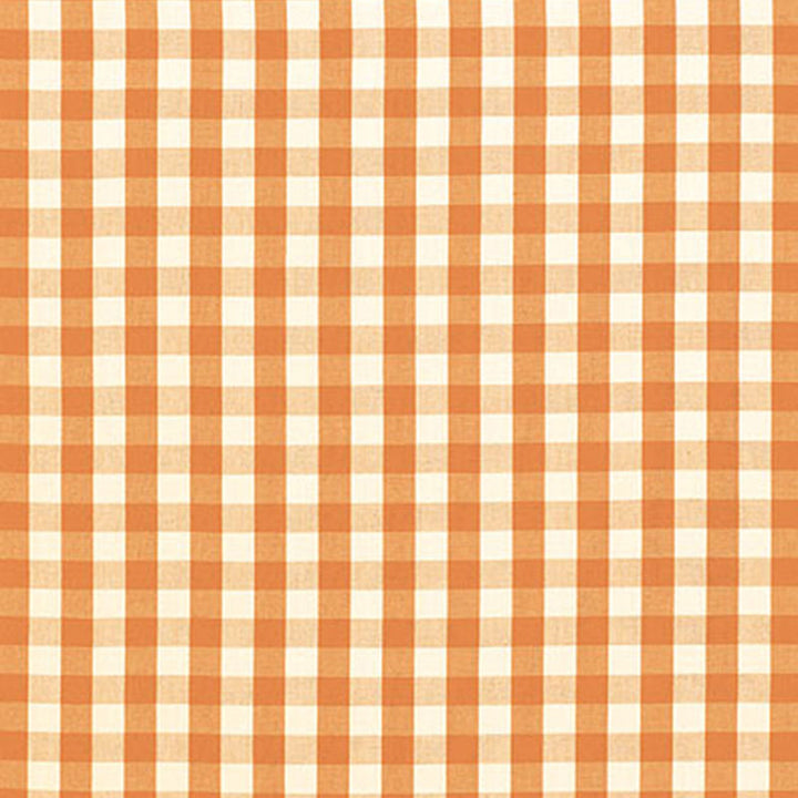 Elton Cotton Check Pumpkin 63053 by Schumacher Fabric COUNTRY HOUSE COTTONS See Sample INDIA LIGHT DUTY </p><p>Repeat: Horizontal: 1 1/4" (3CM) and Vertical: 1 1/4" (3CM) 54" WIDE (137CM) - Fabric Carolina -
