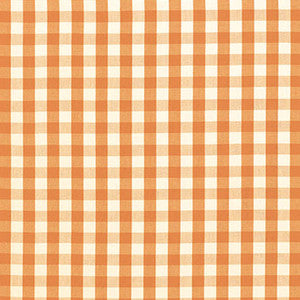 Elton Cotton Check Pumpkin 63053 by Schumacher Fabric
