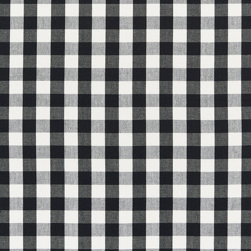 Elton Cotton Check Black 63064 by Schumacher Fabric FRENCH REVOLUTION COTTON 100% INDIA MARTINDALE 7,500 </p><p>Repeat: Horizontal: 1 1/4" (3CM) and Vertical: 1 1/4" (3CM) 54 - Fabric Carolina -