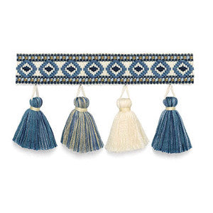 Pembury Tassel Fringe Delft 63153 by Schumacher Fabric
