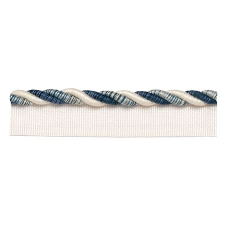 Farleigh Lipcord Delft 63183 by Schumacher Trim SOMERSET TRIMMINGS See Sample AUSTRALIA . </p><p>Repeat: Horizontal: - and Vertical: - 0 1/2" WIDE (1CM) - Fabric Carolina -