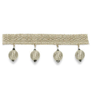 Scarborough Bobble Fringe Oyster 63251 by Schumacher Fabric