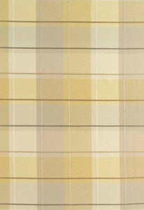 Coin Silk Plaid Alabaster 63360 by Schumacher Fabric